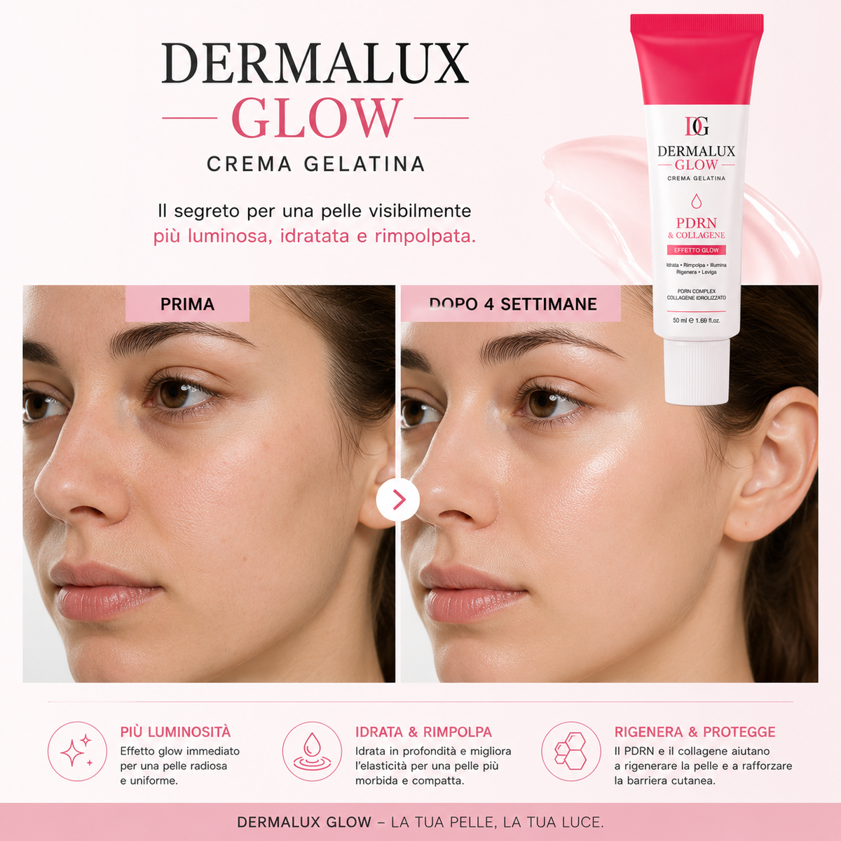 DERMALUX GLOW crema gelatina